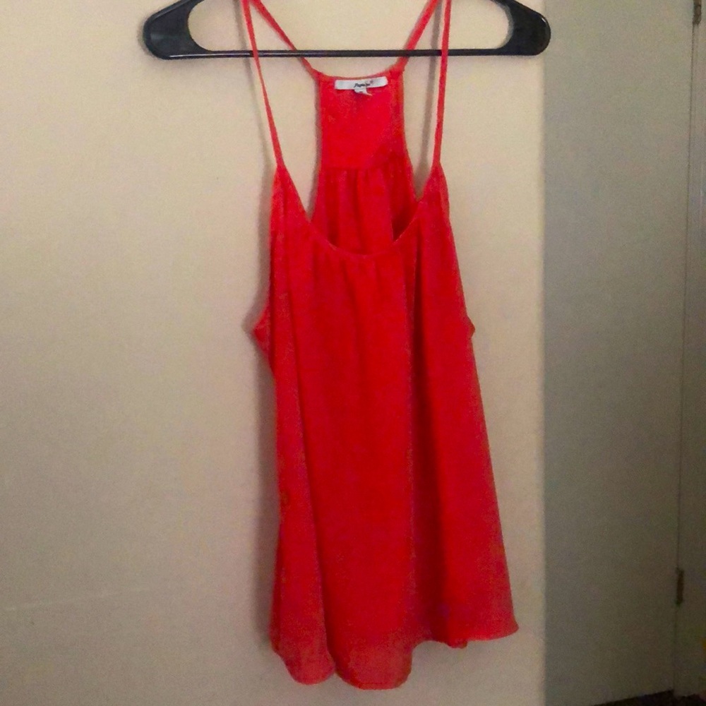 Sheer flowy tank